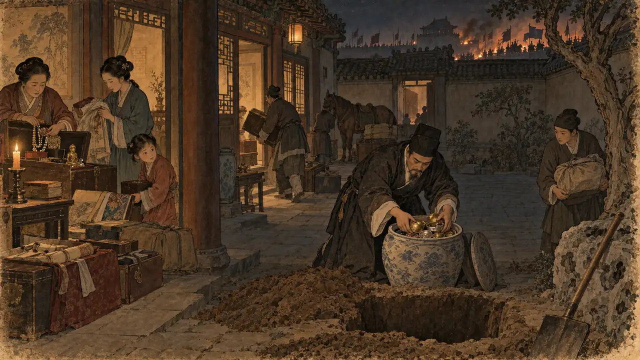 甲申年藏匿财产场景示意