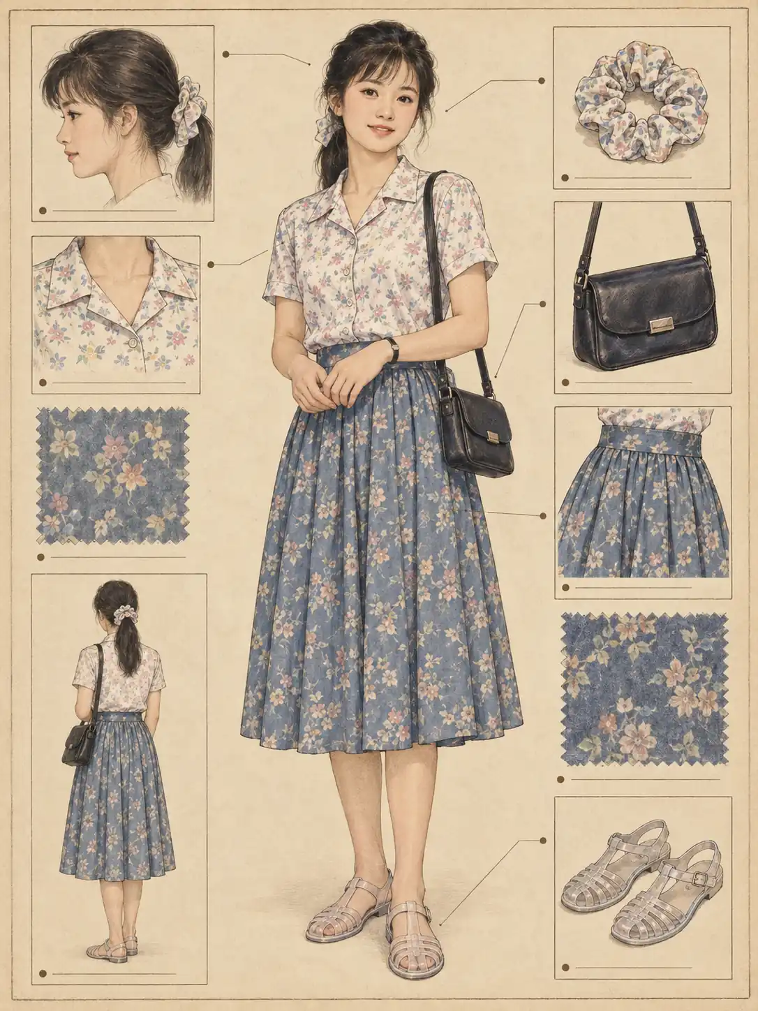 1992年深圳女子着装示意